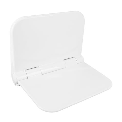 Hamwesh Asiento de Ducha Plegable, 440 Libras de Carga, Ahorro de Espacio, Diseño Plegable Montado en la Pared, Silla de Ducha con Construcción de Plástico Impermeable para Personas Mayores