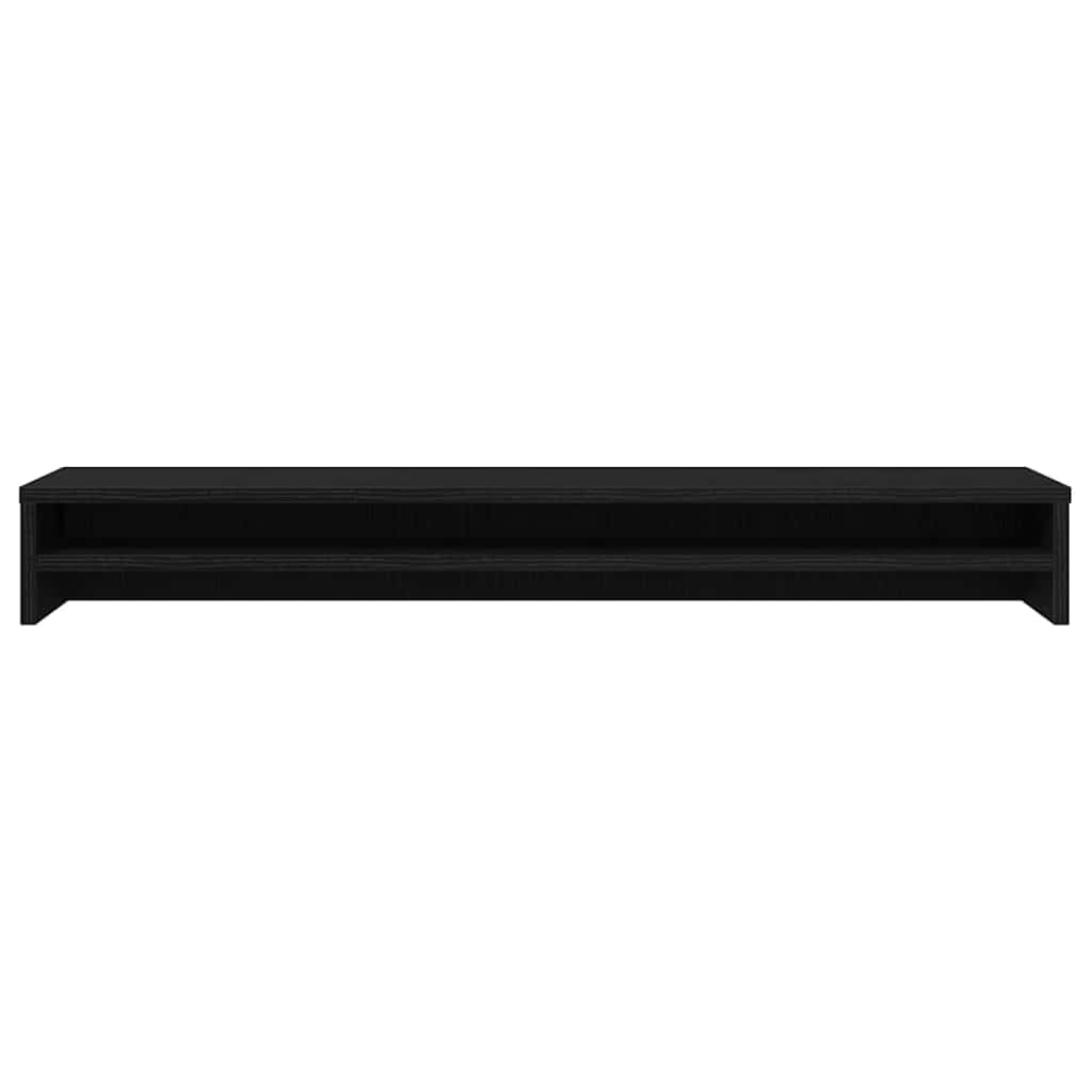vidaXL Supporto per Monitor Rovere Nero 100x24x13 cm in Legno Agglomerato