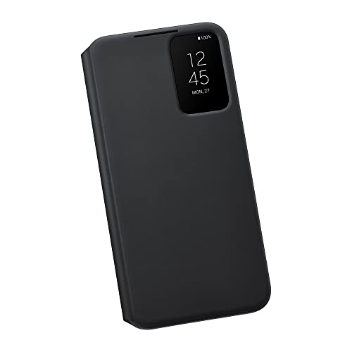 Samsung Clear View Smartphone Cover EF-ZS906 für Galaxy S22+, Flip Cover, Handy-Hülle, extra-dünn, stoßfest, Schutz Case, Schwarz – Ansicht 6