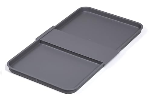 Image of NINKA eins2top 5010.11 41514 Single Lid Large Lid Plate for Waste Bin 25 /35 Litres Plastic Dark Grey Silver