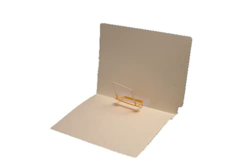 Manila Folders - 11pt, 1 Side Plastic Fastener, 1/2