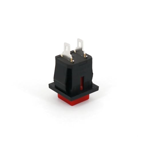 Pulsador de 2 pines normalmente abierto mini interruptor cuadrado verde 3A 125VAC tipo push button 6