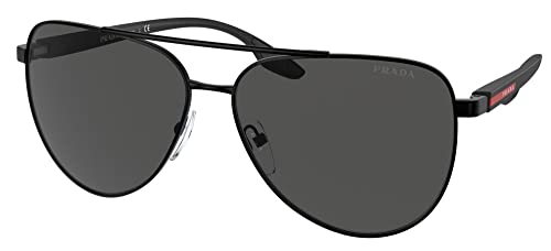 Prada Linea Rossa Mens PS 52WS Matte Black/Dark Grey One Size One Size