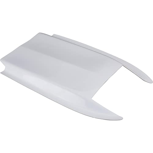 Corvette-Style Stingray Fiberglass Hood Scoop for Universal Fit: 37 x 22 x 3 inches, Glossy Gelcoat Finish, Suitable for Street & Race, Front-to-Back Length 36