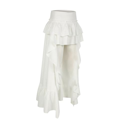 Jupe courte taille basse blanche coupe fluide pour affiner la silhouette