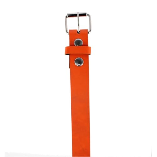 CTM Kids' Solid Bold Color Belt with Roller Buckle2