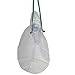 FAIRBIZPS Adjustable Adult Oxygen Mask/High Concentration Mask with Non-Rebreather Bag & Tubing for Oxygen Therapy