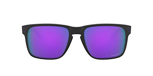Oakley Men's OO9417 Holbrook XL Square Sunglasses, Matte Black/Prizm Violet, 59 mm