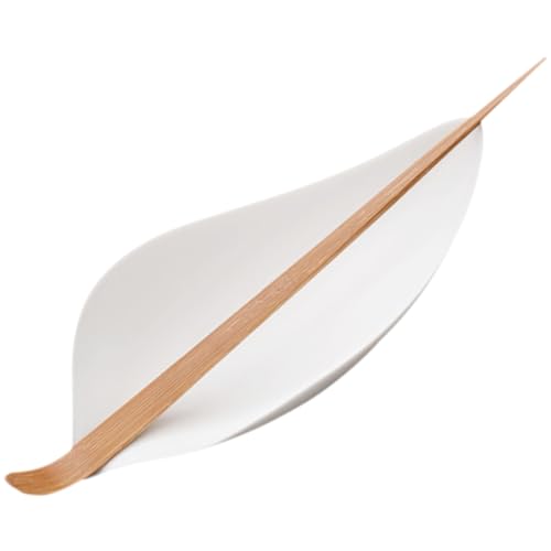 STOBAZA Loose Tea Accessory Porcelain Tea Scoop Set Nonstick Ceramic Portable Multi-function