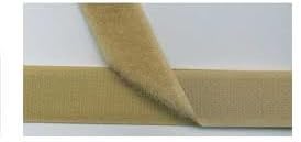 MJ May 1223-FR-PB/B-10 Velcro Brand, 3/4" Wide, Flame Retardant, Plain Back, Hook and Loop Combination Pack, 10' Length, Beige