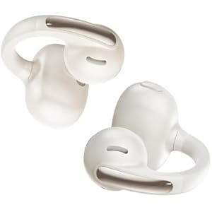 Baseus Bowie MC1 Open Ear Clip-On Earbuds, Adaptive Comfort with Anti-Drop Design, Impactful Sound with Adaptive Bass Boost, Adaptive Noise Cancelling Calls, IP57 Waterproof, 40H Playtime, L