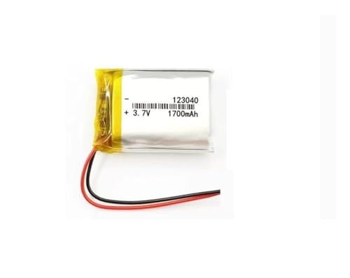 Batería 123040 3.7V 1700mAh recargable LiPo para mando GPS y proyectos de electrónica 1