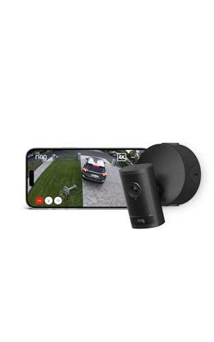 Ring Videocamera esterna Pro Power over Ethernet (Outdoor Camera Pro, ultimo modello) | Videocamera di sicurezza | Retinal 4K, zoom avanzato 10x | Prova gratuita di 30 giorni piano d'abbonamento Ring