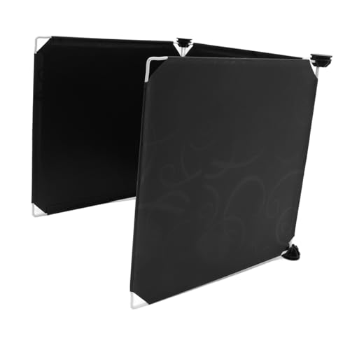 BESPORTBLE 3pcs Cat Litter Box Enclosure Splash Guards with Privacy Protectors Large Black Splash Covers for All Cat Litter Pans Easy to Clean and DIY Assembly for Preventing and Urine Spills