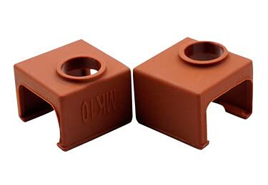 Lysee 3D Printer Parts & Accessories - 100pcs MK10 Silicone Sock Brown Instead Ceramic Insulation Silicone Heater Block Cover