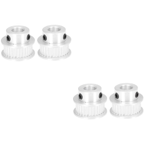 SOLUSTRE 4pcs Synchronous Wheel Aluminum Alloy Timing Pulley for Printer Synchronous Pulley Timing Belt Wheel for DIY Pr