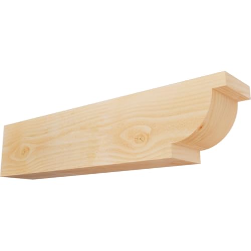 Ekena Millwork RFT06X08X36ALP00RDF Alpine Rough Sawn Rustic Wood Rafter Tails' 6"W x 8"H x 36"L, Douglas Fir