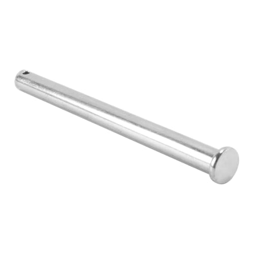 Riven 4 Stück Einloch-Gabelkopfstifte, 304 Edelstahl-Flachkopfstift für Hitch Pin Lock Link Scharniersysteme, Silber 10 x 120mm