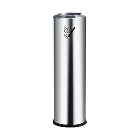 LDAOS Standing Ashtray Outdoor for Patio Tall Outside Ashtrays for Cigarette Butt Receptacle Disposal Commercial Metal Smokers Cigar Ash Tray Container Cover