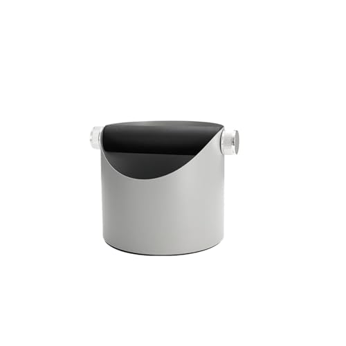 Stainless Steel Coffee Machine Accessory with Detachable Knock Bar for Baristas - Anti-Slip Espresso Grind Dump Bin for Convenience Stores