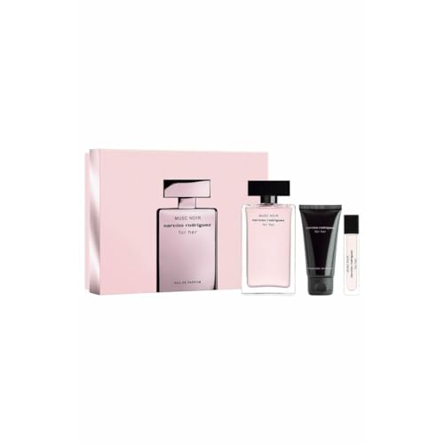 Narciso Rodriguez For Her Musc Noir Gift Set (EDP 3.3 Fl. Oz + EDP mini 0.33 Fl. Oz + Body Lotion 1.6 Fl. Oz)