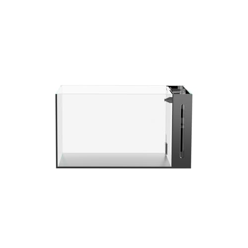 Allcolor Ultra Clear Rimless Aquarium Tank gallons Low Iron Glass Side Filtration + Anti-Jumping net (40Gal)