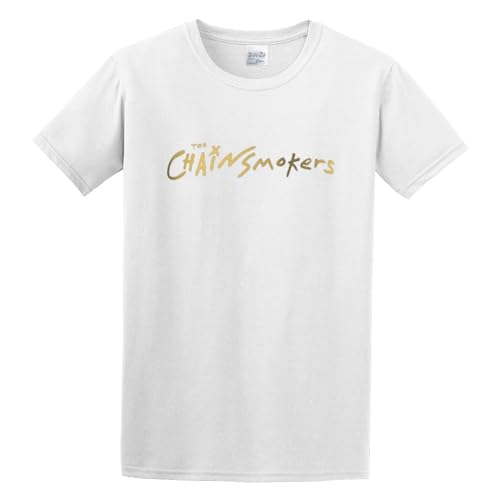 Photo de AUGFINDADREAM Men's Fantastic Logo Chainsmokers Copy Cotton T Shirt White XL