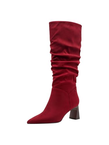 Tamaris Women's Vegan Boots, red, 6.5 UK