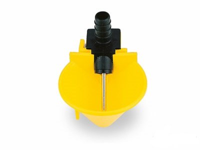 faunagarden 4 bebederos automaticos de cazoleta para Palomas, perdices, gallinas, Pollos y Otras Aves mas 3 TES y 2 Metros de Goma para su conexion a un deposito de Agua Cover
