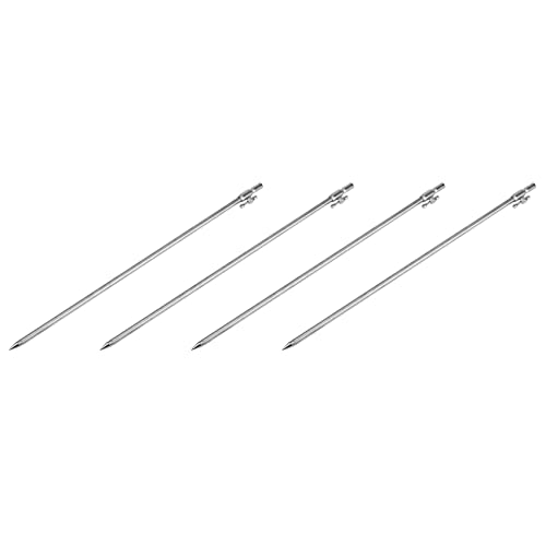 Jnchdghwa 4X de Pesca de Acero Inoxidable Extensible de 50-100 CM de Banco de Pesca de Carpa Ajustable Soporte de Caña de Pescar para Alarma de Mordida