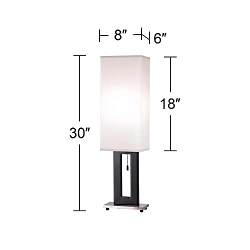 Lámparas de mesa modernas 30 pulg. Juego de 2 negro metal miniatura 4