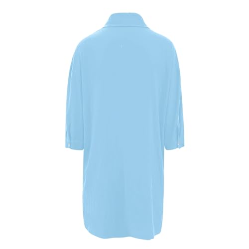 Conjunto de punto de mujer con camisa de manga 3/4 y pantalones cortos casuales en color liso 4