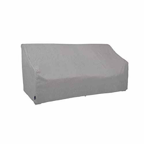 Modern Leisure Garrison Patio Loveseat Cover - Weather-Resistant Fabric - Outdoor Furniture Protection Perfect for Patio, Deck, and Porch - 76" L x 38" W x 38.25" H - Granite