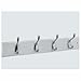 National Hardware S827-147 Hookrail, 4 Satin Nickel Hooks, 18 in. White Board - Quantity 4