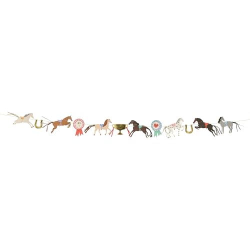 Image of Meri Meri Horse Party Banner (Pack of 1). 13' Party Garland Including Excess Cord