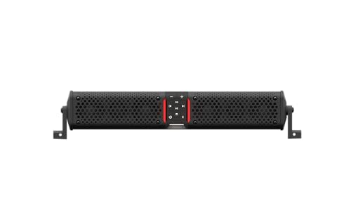 wet sounds STEALTH-XT-6-B Stealth XT 6 Speaker All-in-One Amplified Bluetooth Soundbar with Remote – Black with Slider Brackets and .75