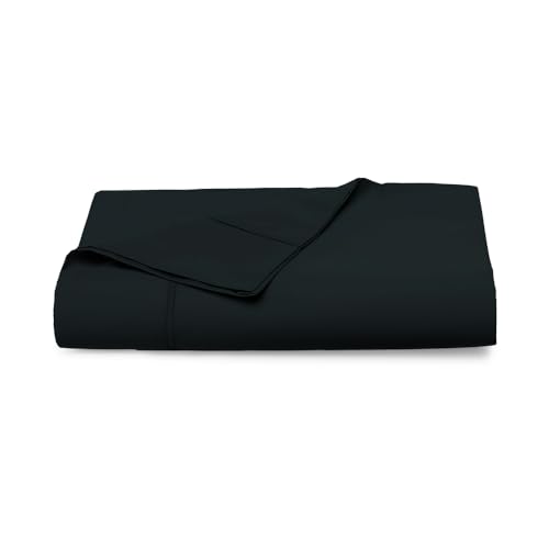 Pizuna Lenzuolo sopra matrimoniale Cotone 240x280 cm Nero, 400 fili