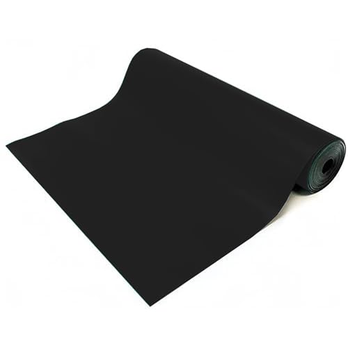 Tappetino antistatico ESD a doppio strato, 2 mm di spessore, per elettronica, in PVC, ad alta temperatura, per riparazione, per laboratori, garage, capanni degli attrezzi (nero, 1,2 x 2,4 m)