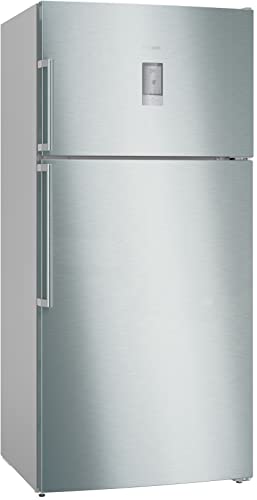 Siemens 687 Litres (Net Capacity 641 Liters) Home Connect Top Mount Refrigerator, German Engineering, Silver Inox, 1 Year Warranty, KD86NHI30M