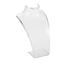 Mannequin Jewelry Display, Jewelry Mannequin Bust, Model Shop Jewelry Display Rack Necklace Earring Holder Mannequin Head Bust Stand Earring Display Mannequin (Transparent)