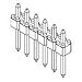 Molex Header Connector,PCB Mount,recept,14 Contacts,pin,0.1 Pitch,pc Tail Terminal - 90120-0134