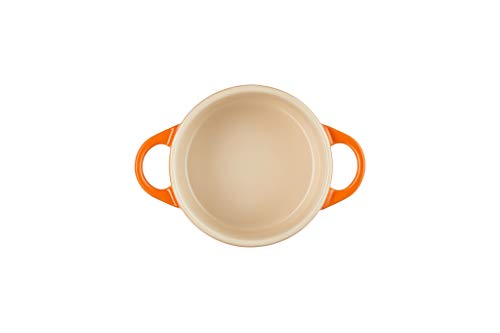 Le Creuset Stoneware Petite Round Casserole, 0,2 L-Volcanic, Red Flame #TOP3