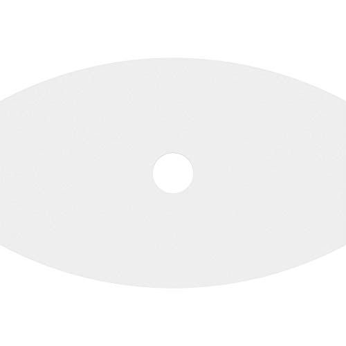Image of Ekena Millwork CMP34X22KY-04000 Kailey Architectural Grade PVC Contemporary Urethane Ceiling Medallions 34 inchW x 22 5 /8 inchH x 4 inchID x 18 1 /4 inchC x 1 inchP