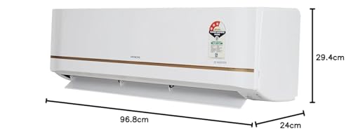 Image of Hitachi 1.5 Ton 3 Star Hot & Cold Inverter Split AC with Expandable Technology (100% Copper, Dust Filter, 3100HP RSQG318HGXA, White)