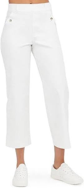 Cropped Stretch Twill Pant by SPANX