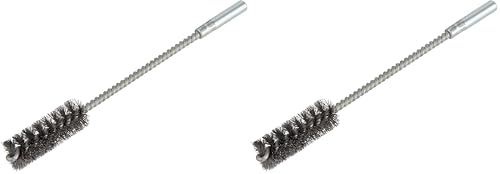 Brosse cylindrique en fil d'acier wolfcraft au fini soigné pour un brossage régulier