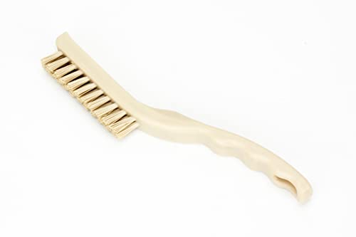 Image of SPARTA Detail Brush Grout Brush, Crevice Brush with Hanging Hole for Bathroom, Kitchens, Countertop, Plastic, 9 Inches, Tan