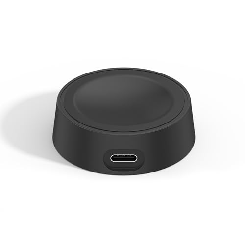 Image of USB-C Charger Adapter for Samsung Galaxy Watch, 5W Upgraded Charging Cradle Dock Station for Galaxy Watch 7 /6 /5 /5 Pro /4 /4 Classic /3 /Active 2 (Black)