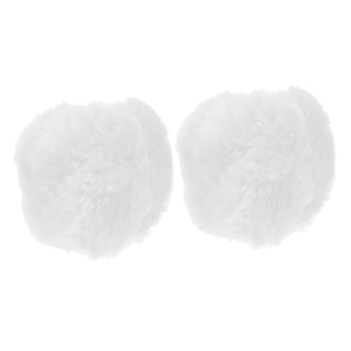 TOVINANNA Women's Winter Warm Gloves Open Finger Gloves Faux Fur Sleeves Arm Covers for Cold Weather Adult Mittens Furry Wrist Cuff Warmer