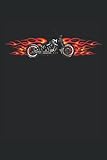 Motorrad Tribal Flammen: Biker Coole Motorradfahrer Geschenke - Notizbuch liniert (A5 Format, 15,24 x 22,86 cm, 120 Seiten)